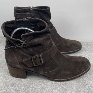Paul Green‎ Wyatt Boot, Brown Suede, SZ 8 Women's,boho western rocker chic